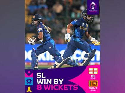 World Cup: Sri Lanka outclass defending champions England, win by eight wickets | World Cup: Sri Lanka outclass defending champions England, win by eight wickets