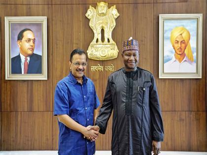 Delhi: Nigerian High Commissioner meets Kejriwal, expresses interest in visiting institutions | Delhi: Nigerian High Commissioner meets Kejriwal, expresses interest in visiting institutions