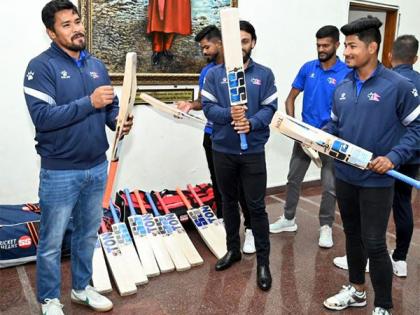 Government of India gifts cricket equipment to Nepal men's team | Government of India gifts cricket equipment to Nepal men's team Government of India gifts cricket equipment to Nepal men's team | Government of India gifts cricket equipment to Nepal men's team