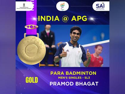 Asian Para Games: Gold rush continues as shuttler Pramod Bhagat shines in men's singles SL 3 event | Asian Para Games: Gold rush continues as shuttler Pramod Bhagat shines in men's singles SL 3 event Asian Para Games: Gold rush continues as shuttler Pramod Bhagat shines in men's singles SL 3 event | Asian Para Games: Gold rush continues as shuttler Pramod Bhagat shines in men's singles SL 3 event