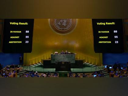 UN adopts resolution calling for "immediate and sustained humanitarian truce" in Gaza | UN adopts resolution calling for "immediate and sustained humanitarian truce" in Gaza UN adopts resolution calling for "immediate and sustained humanitarian truce" in Gaza | UN adopts resolution calling for "immediate and sustained humanitarian truce" in Gaza