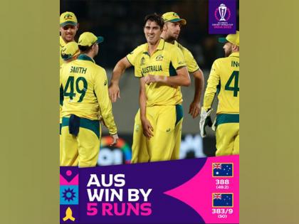 ICC CWC 2023: Rachin Ravindra's masterclass in vain as NZ lose to Australia by 5 runs | ICC CWC 2023: Rachin Ravindra's masterclass in vain as NZ lose to Australia by 5 runs