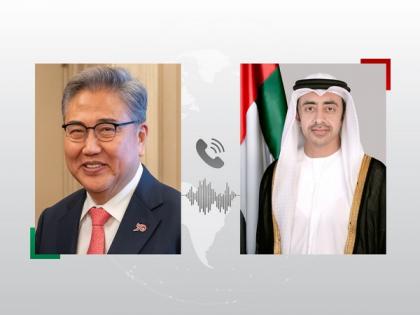 UAE Foreign Minister, South Korean counterpart review regional developments | UAE Foreign Minister, South Korean counterpart review regional developments UAE Foreign Minister, South Korean counterpart review regional developments | UAE Foreign Minister, South Korean counterpart review regional developments