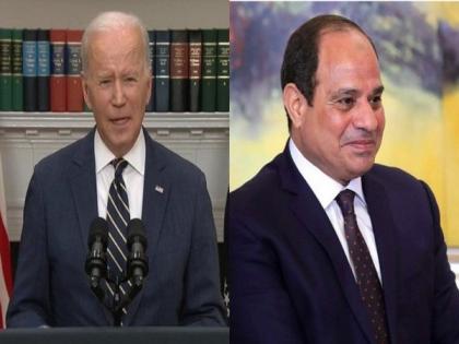 Biden speaks to Al-Sisi, appreciates Egypt's role in delivery of humanitarian aid to Gaza | Biden speaks to Al-Sisi, appreciates Egypt's role in delivery of humanitarian aid to Gaza Biden speaks to Al-Sisi, appreciates Egypt's role in delivery of humanitarian aid to Gaza | Biden speaks to Al-Sisi, appreciates Egypt's role in delivery of humanitarian aid to Gaza