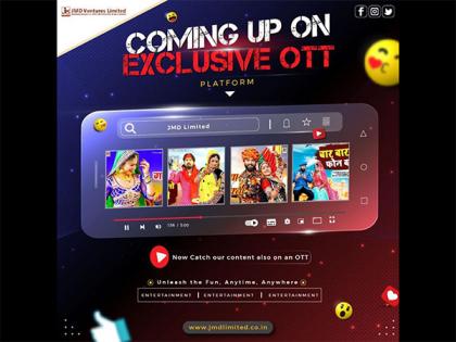 JMD Ventures Limited (Formerly known as JMD Telefilms Industries Ltd.) Expands Horizons into the OTT Universe | JMD Ventures Limited (Formerly known as JMD Telefilms Industries Ltd.) Expands Horizons into the OTT Universe JMD Ventures Limited (Formerly known as JMD Telefilms Industries Ltd.) Expands Horizons into the OTT Universe | JMD Ventures Limited (Formerly known as JMD Telefilms Industries Ltd.) Expands Horizons into the OTT Universe