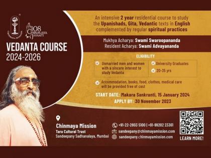 Unlock Transformational Wisdom: Join Chinmaya Mission's 19th Two-year Residential Vedanta Course | Unlock Transformational Wisdom: Join Chinmaya Mission's 19th Two-year Residential Vedanta Course Unlock Transformational Wisdom: Join Chinmaya Mission's 19th Two-year Residential Vedanta Course | Unlock Transformational Wisdom: Join Chinmaya Mission's 19th Two-year Residential Vedanta Course
