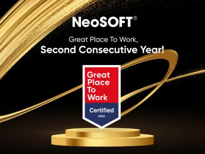NeoSOFT Earns Second Consecutive 'Great Place to Work' Certification | NeoSOFT Earns Second Consecutive 'Great Place to Work' Certification NeoSOFT Earns Second Consecutive 'Great Place to Work' Certification | NeoSOFT Earns Second Consecutive 'Great Place to Work' Certification