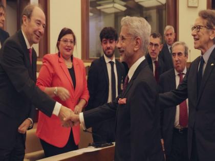 EAM Jaishankar begins Italy visit, interacts with Senate members | EAM Jaishankar begins Italy visit, interacts with Senate members EAM Jaishankar begins Italy visit, interacts with Senate members | EAM Jaishankar begins Italy visit, interacts with Senate members
