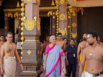 Union Finance Minister Nirmala Sitharaman visits Nallur Kandaswamy temple in Jaffna | Union Finance Minister Nirmala Sitharaman visits Nallur Kandaswamy temple in Jaffna Union Finance Minister Nirmala Sitharaman visits Nallur Kandaswamy temple in Jaffna | Union Finance Minister Nirmala Sitharaman visits Nallur Kandaswamy temple in Jaffna