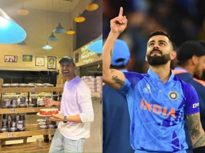 Kartik Aaryan binges on cake to celebrate Virat Kohli's 49th ODI century | Kartik Aaryan binges on cake to celebrate Virat Kohli's 49th ODI century Kartik Aaryan binges on cake to celebrate Virat Kohli's 49th ODI century | Kartik Aaryan binges on cake to celebrate Virat Kohli's 49th ODI century