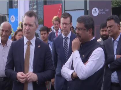 Dharmendra Pradhan, his Australian counterpart visit GIFT City in Gujarat | Dharmendra Pradhan, his Australian counterpart visit GIFT City in Gujarat