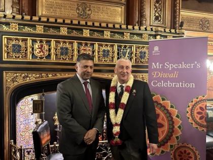 UK House Speaker welcomes Indian envoy Doraiswami in Parliament for Diwali celebrations | UK House Speaker welcomes Indian envoy Doraiswami in Parliament for Diwali celebrations UK House Speaker welcomes Indian envoy Doraiswami in Parliament for Diwali celebrations | UK House Speaker welcomes Indian envoy Doraiswami in Parliament for Diwali celebrations