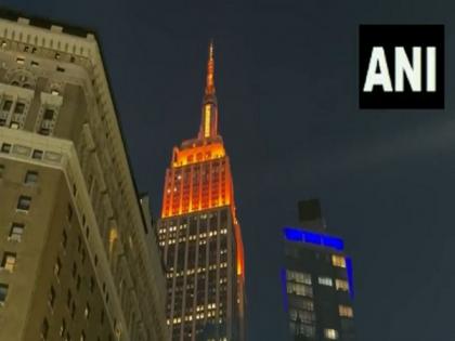 US: New York City celebrates Diwali, iconic Empire State Building lit up in orange hues | US: New York City celebrates Diwali, iconic Empire State Building lit up in orange hues US: New York City celebrates Diwali, iconic Empire State Building lit up in orange hues | US: New York City celebrates Diwali, iconic Empire State Building lit up in orange hues