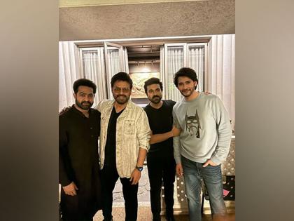 Ram Charan poses with Jr NTR, Mahesh Babu, Venkatesh Daggubati at Diwali party | Ram Charan poses with Jr NTR, Mahesh Babu, Venkatesh Daggubati at Diwali party Ram Charan poses with Jr NTR, Mahesh Babu, Venkatesh Daggubati at Diwali party | Ram Charan poses with Jr NTR, Mahesh Babu, Venkatesh Daggubati at Diwali party