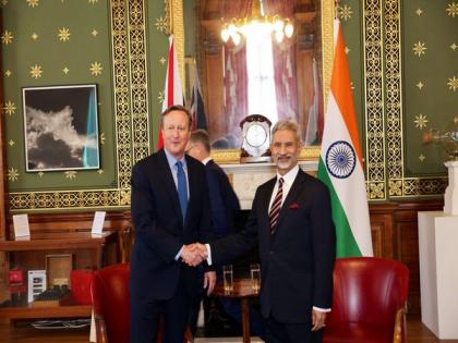 UK: Jaishankar meets counterpart David Cameron on his first day in office, discusses strategic partnership | UK: Jaishankar meets counterpart David Cameron on his first day in office, discusses strategic partnership