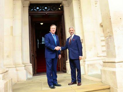 Jaishankar, Cameron discuss progressing India-UK Free Trade Agreement | Jaishankar, Cameron discuss progressing India-UK Free Trade Agreement Jaishankar, Cameron discuss progressing India-UK Free Trade Agreement | Jaishankar, Cameron discuss progressing India-UK Free Trade Agreement