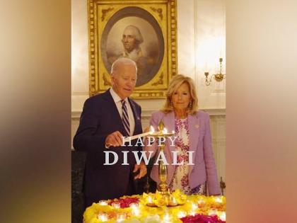 US President Joe Biden, First Lady light 'diya' on occasion of Diwali | US President Joe Biden, First Lady light 'diya' on occasion of Diwali