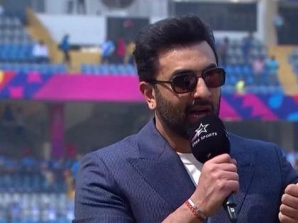 Ranbir Kapoor at Wankhede to cheer for Team India, wishes luck to 'Men in Blue' | Ranbir Kapoor at Wankhede to cheer for Team India, wishes luck to 'Men in Blue'