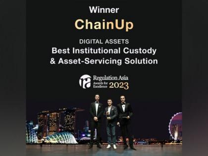 ChainUp Earns Prestigious "Best Institutional Custody & Asset-Service" Recognition at the 2023 Regulation Asia Awards for Excellence | ChainUp Earns Prestigious "Best Institutional Custody & Asset-Service" Recognition at the 2023 Regulation Asia Awards for Excellence ChainUp Earns Prestigious "Best Institutional Custody & Asset-Service" Recognition at the 2023 Regulation Asia Awards for Excellence | ChainUp Earns Prestigious "Best Institutional Custody & Asset-Service" Recognition at the 2023 Regulation Asia Awards for Excellence