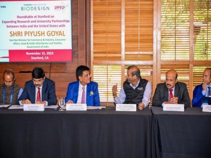 Minister Piyush Goyal champions academic collaboration at Stanford: Proposes global solutions through partnership | Minister Piyush Goyal champions academic collaboration at Stanford: Proposes global solutions through partnership Minister Piyush Goyal champions academic collaboration at Stanford: Proposes global solutions through partnership | Minister Piyush Goyal champions academic collaboration at Stanford: Proposes global solutions through partnership