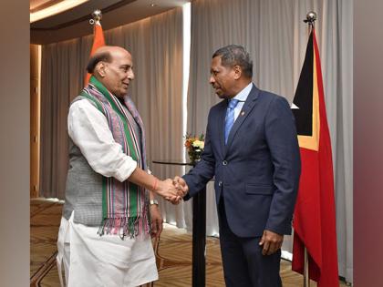 Rajnath Singh meets Timor-Leste Defence Minister, reaffirms India's support for development | Rajnath Singh meets Timor-Leste Defence Minister, reaffirms India's support for development Rajnath Singh meets Timor-Leste Defence Minister, reaffirms India's support for development | Rajnath Singh meets Timor-Leste Defence Minister, reaffirms India's support for development