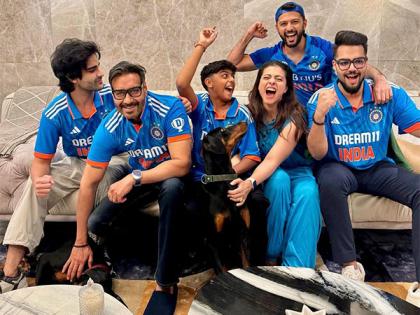 World Cup 2023 final: Ajay Devgn, Kajol root for Team India | World Cup 2023 final: Ajay Devgn, Kajol root for Team India World Cup 2023 final: Ajay Devgn, Kajol root for Team India | World Cup 2023 final: Ajay Devgn, Kajol root for Team India
