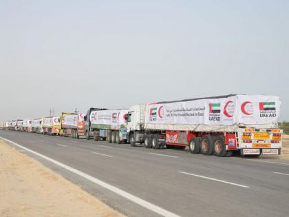 UAE aid convoy sets off towards Rafah crossing, bound for Gaza Strip | UAE aid convoy sets off towards Rafah crossing, bound for Gaza Strip UAE aid convoy sets off towards Rafah crossing, bound for Gaza Strip | UAE aid convoy sets off towards Rafah crossing, bound for Gaza Strip