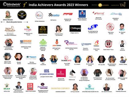 Blindwink Announces The Winners Of 7th Edition Of India Achievers Awards 2023 | Blindwink Announces The Winners Of 7th Edition Of India Achievers Awards 2023 Blindwink Announces The Winners Of 7th Edition Of India Achievers Awards 2023 | Blindwink Announces The Winners Of 7th Edition Of India Achievers Awards 2023