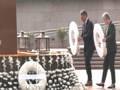 Australian Dy PM Richard Marles, Foreign Minister Penny Wong lay wreath at National War Memorial in Delhi | Australian Dy PM Richard Marles, Foreign Minister Penny Wong lay wreath at National War Memorial in Delhi Australian Dy PM Richard Marles, Foreign Minister Penny Wong lay wreath at National War Memorial in Delhi | Australian Dy PM Richard Marles, Foreign Minister Penny Wong lay wreath at National War Memorial in Delhi