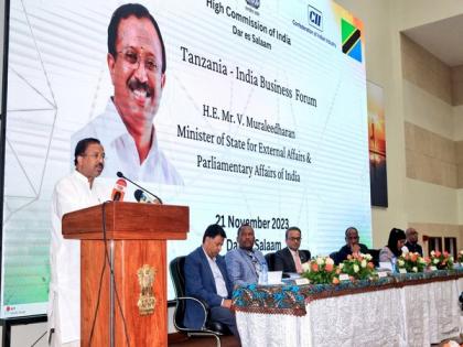 At business roundtable, MoS MEA Muraleedharan highlights "limitless possibilities" of India-Tanzania economic partnership | At business roundtable, MoS MEA Muraleedharan highlights "limitless possibilities" of India-Tanzania economic partnership At business roundtable, MoS MEA Muraleedharan highlights "limitless possibilities" of India-Tanzania economic partnership | At business roundtable, MoS MEA Muraleedharan highlights "limitless possibilities" of India-Tanzania economic partnership