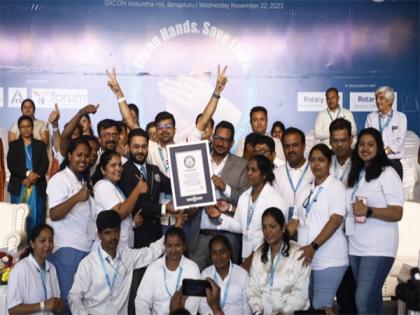 Gleneagles Hospitals Achieves GUINNESS WORLD RECORDS for Simultaneous Hand Sanitizing, Uniting 9,860 Strong Bengaluru Community Against Diseases | Gleneagles Hospitals Achieves GUINNESS WORLD RECORDS for Simultaneous Hand Sanitizing, Uniting 9,860 Strong Bengaluru Community Against Diseases Gleneagles Hospitals Achieves GUINNESS WORLD RECORDS for Simultaneous Hand Sanitizing, Uniting 9,860 Strong Bengaluru Community Against Diseases | Gleneagles Hospitals Achieves GUINNESS WORLD RECORDS for Simultaneous Hand Sanitizing, Uniting 9,860 Strong Bengaluru Community Against Diseases