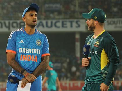 Indian skipper Suryakumar wins toss, opts to bowl first against Australia in 1st T20I | Indian skipper Suryakumar wins toss, opts to bowl first against Australia in 1st T20I
