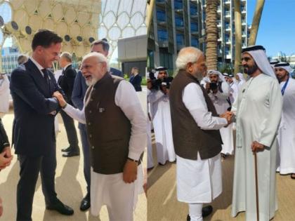 PM Modi meets with UAE Vice President, other world leaders on COP28 Summit sidelines | PM Modi meets with UAE Vice President, other world leaders on COP28 Summit sidelines PM Modi meets with UAE Vice President, other world leaders on COP28 Summit sidelines | PM Modi meets with UAE Vice President, other world leaders on COP28 Summit sidelines