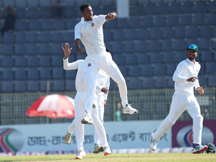 Taijul Islam's four-fer brings victory in sight of Bangladesh on Day 4 of 1st Test | Taijul Islam's four-fer brings victory in sight of Bangladesh on Day 4 of 1st Test