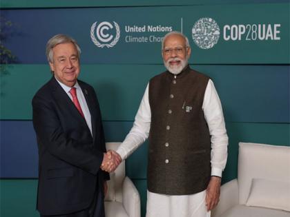 COP-28: UN Secretary General meets PM Modi in Dubai, welcomes his Green Credit Initiative | COP-28: UN Secretary General meets PM Modi in Dubai, welcomes his Green Credit Initiative COP-28: UN Secretary General meets PM Modi in Dubai, welcomes his Green Credit Initiative | COP-28: UN Secretary General meets PM Modi in Dubai, welcomes his Green Credit Initiative