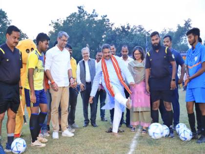 Dharmendra Pradhan attends distribution of footballs under 'Football for Schools' in Cuttack | Dharmendra Pradhan attends distribution of footballs under 'Football for Schools' in Cuttack Dharmendra Pradhan attends distribution of footballs under 'Football for Schools' in Cuttack | Dharmendra Pradhan attends distribution of footballs under 'Football for Schools' in Cuttack