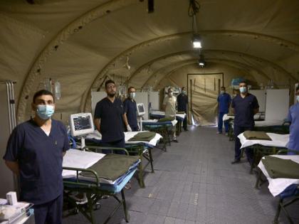 Emirati integrated field hospital launched in Gaza | Emirati integrated field hospital launched in Gaza Emirati integrated field hospital launched in Gaza | Emirati integrated field hospital launched in Gaza