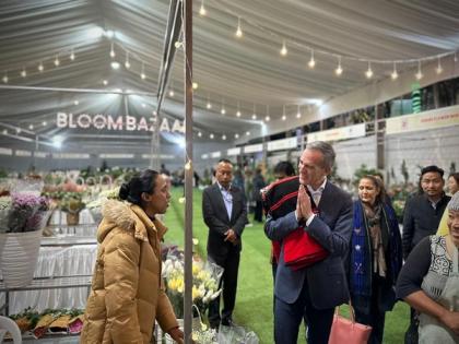 US envoy Garcetti visits Bloom Bazaar in Nagaland, calls local business owners "backbone of global economies" | US envoy Garcetti visits Bloom Bazaar in Nagaland, calls local business owners "backbone of global economies" US envoy Garcetti visits Bloom Bazaar in Nagaland, calls local business owners "backbone of global economies" | US envoy Garcetti visits Bloom Bazaar in Nagaland, calls local business owners "backbone of global economies"