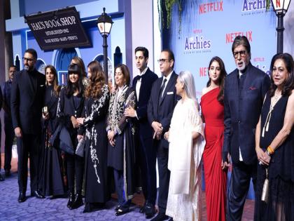 Bachhans arrive in style at grand premiere of Agastya Nanda's debut film 'The Archies' | Bachhans arrive in style at grand premiere of Agastya Nanda's debut film 'The Archies' Bachhans arrive in style at grand premiere of Agastya Nanda's debut film 'The Archies' | Bachhans arrive in style at grand premiere of Agastya Nanda's debut film 'The Archies'