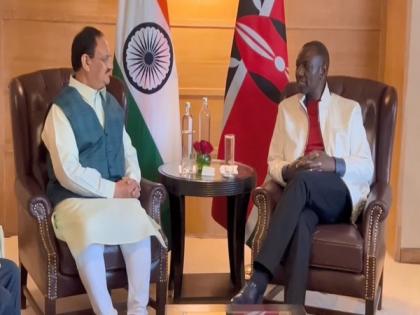 BJP National President JP Nadda meets Kenyan President William Samoei Ruto in New Delhi | BJP National President JP Nadda meets Kenyan President William Samoei Ruto in New Delhi