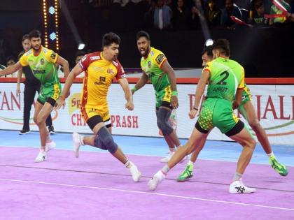 Pro Kabaddi League: Sachin's heroics held Patna Pirates beat Telugu Titans 50-28 | Pro Kabaddi League: Sachin's heroics held Patna Pirates beat Telugu Titans 50-28 Pro Kabaddi League: Sachin's heroics held Patna Pirates beat Telugu Titans 50-28 | Pro Kabaddi League: Sachin's heroics held Patna Pirates beat Telugu Titans 50-28