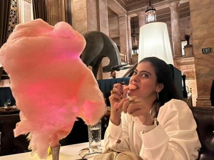 "My dentist may not approve...": Kajol celebrates International Cotton Candy Day | "My dentist may not approve...": Kajol celebrates International Cotton Candy Day