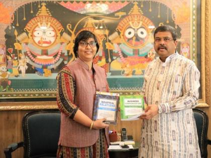 Union Minister of Education and Skill Development, Dharmendra Pradhan, Releases Four Management Textbooks Authored by Prof Nayantara Padhi | Union Minister of Education and Skill Development, Dharmendra Pradhan, Releases Four Management Textbooks Authored by Prof Nayantara Padhi Union Minister of Education and Skill Development, Dharmendra Pradhan, Releases Four Management Textbooks Authored by Prof Nayantara Padhi | Union Minister of Education and Skill Development, Dharmendra Pradhan, Releases Four Management Textbooks Authored by Prof Nayantara Padhi