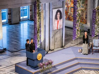 Jailed activist Narges Mohammadi decries "tyrannical" Iranian regime in Nobel acceptance speech | Jailed activist Narges Mohammadi decries "tyrannical" Iranian regime in Nobel acceptance speech