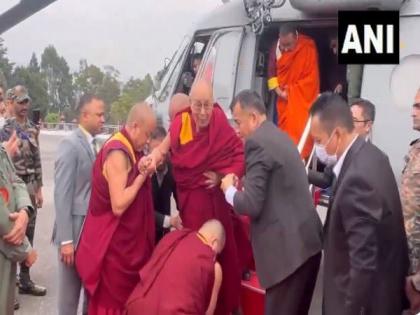 Tibetan spiritual leader Dalai Lama arrives in Gangtok for 4-day visit | Tibetan spiritual leader Dalai Lama arrives in Gangtok for 4-day visit Tibetan spiritual leader Dalai Lama arrives in Gangtok for 4-day visit | Tibetan spiritual leader Dalai Lama arrives in Gangtok for 4-day visit