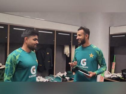 Pakistan Test skipper Shan Masood presents "special souvenir" to Babar for his 50th Test appearance | Pakistan Test skipper Shan Masood presents "special souvenir" to Babar for his 50th Test appearance
