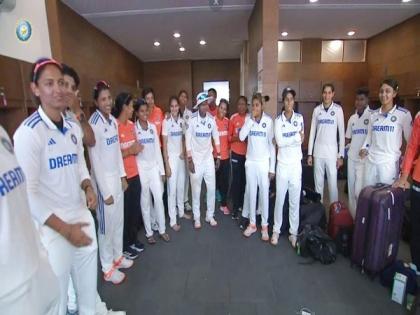 "Laughter, banter, joy": Celebration in Indian women team's dressing room after historic Test win | "Laughter, banter, joy": Celebration in Indian women team's dressing room after historic Test win