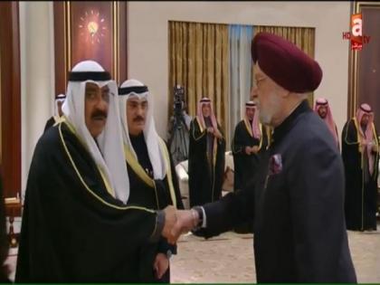 Kuwait: Hardeep Puri calls on Sheikh Meshal, condoles Emir Sheikh Nawaf's demise | Kuwait: Hardeep Puri calls on Sheikh Meshal, condoles Emir Sheikh Nawaf's demise