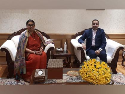 Smriti Irani discusses cooperation on women, children with Iranian envoy | Smriti Irani discusses cooperation on women, children with Iranian envoy Smriti Irani discusses cooperation on women, children with Iranian envoy | Smriti Irani discusses cooperation on women, children with Iranian envoy