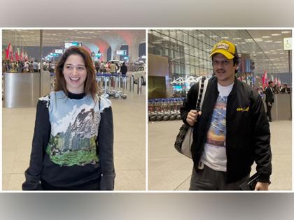 Tamannaah Bhatia, Vijay Varma spotted at airport as they jet off for New Year Vacation | Tamannaah Bhatia, Vijay Varma spotted at airport as they jet off for New Year Vacation Tamannaah Bhatia, Vijay Varma spotted at airport as they jet off for New Year Vacation | Tamannaah Bhatia, Vijay Varma spotted at airport as they jet off for New Year Vacation